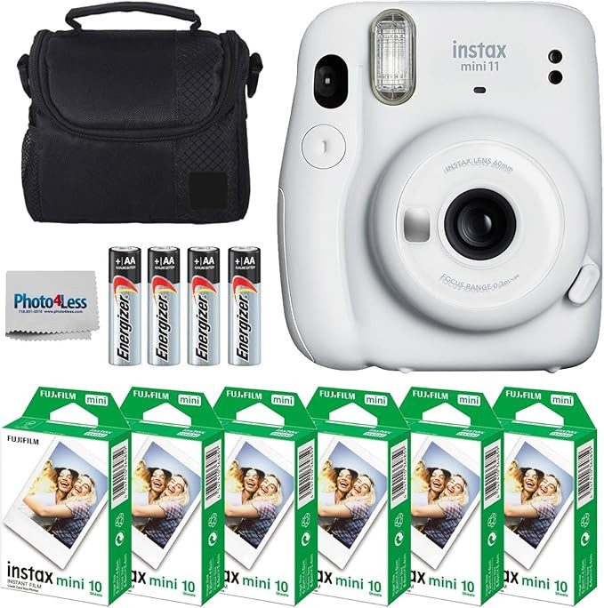 Fujifilm Instax Mini 11 Instant Camera - Fujifilm Instax Mini Twin Pack Instant Film (60 Sheets) ... | Amazon (US)