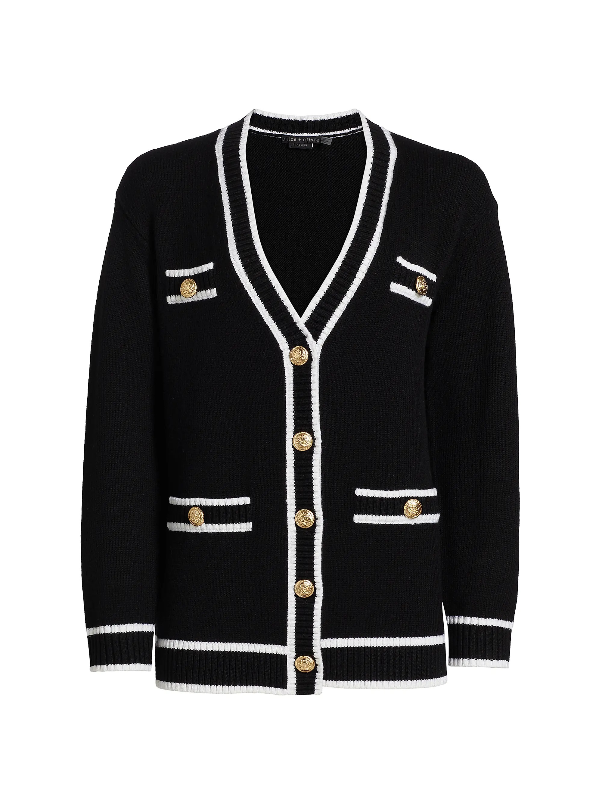 Bradford Tipped Cardigan | Saks Fifth Avenue