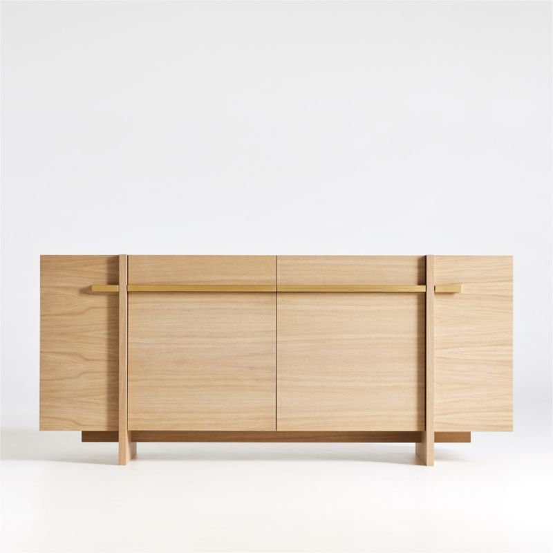 Paradox Natural Oak Sideboard + Reviews | Crate and Barrel | Crate & Barrel