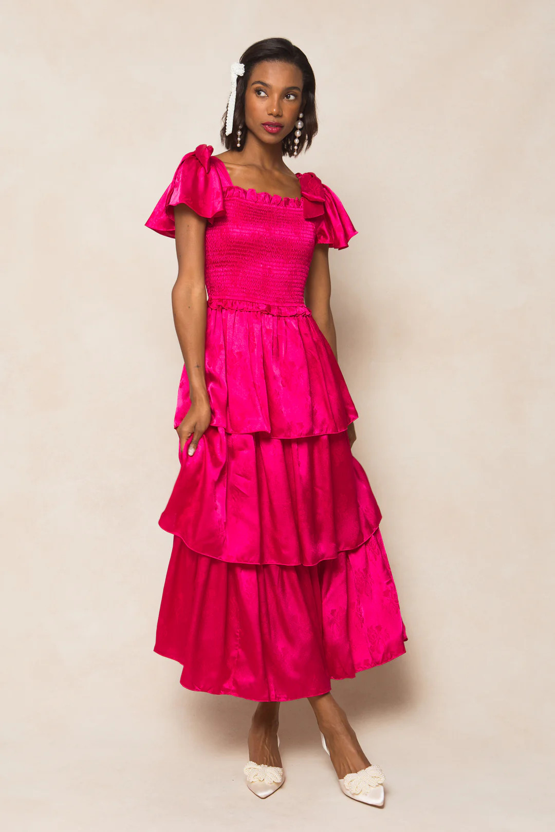 Alana Dress in Pink | Ivy City Co