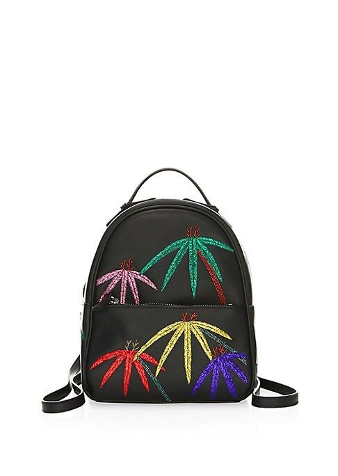 Mick Palms Embroidered Leather Backpack | Saks Fifth Avenue
