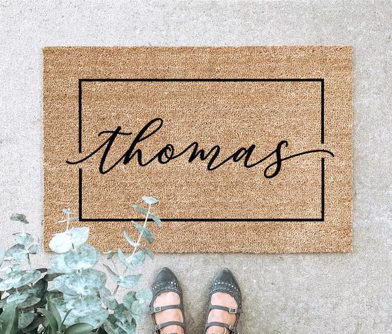 LARGE Custom Doormat Last Name Doormat Housewarming Gift | Etsy | Etsy (US)