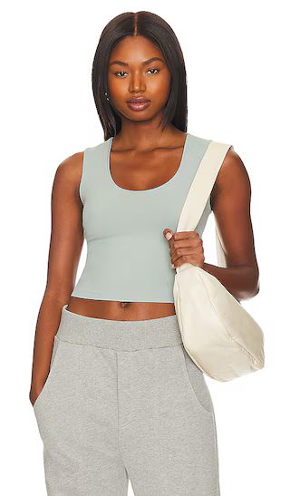 x Intimately FP Clean Lines Muscle Cami In Iceberg Green | Revolve Clothing (Global)