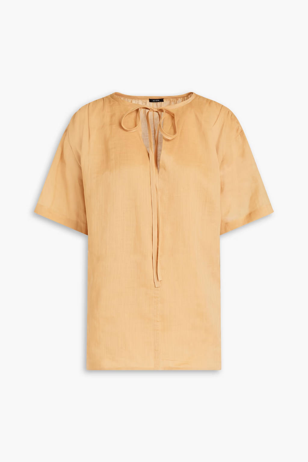 Birna gathered ramie-voile blouse | The Outnet (UK and Europe)