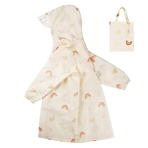 Toddler Kids Raincoat Boys Girls Rain Jacket Lightweight Rain Poncho Waterproof Outwear Rainwear M/4-6 Years Pink | Amazon (US)