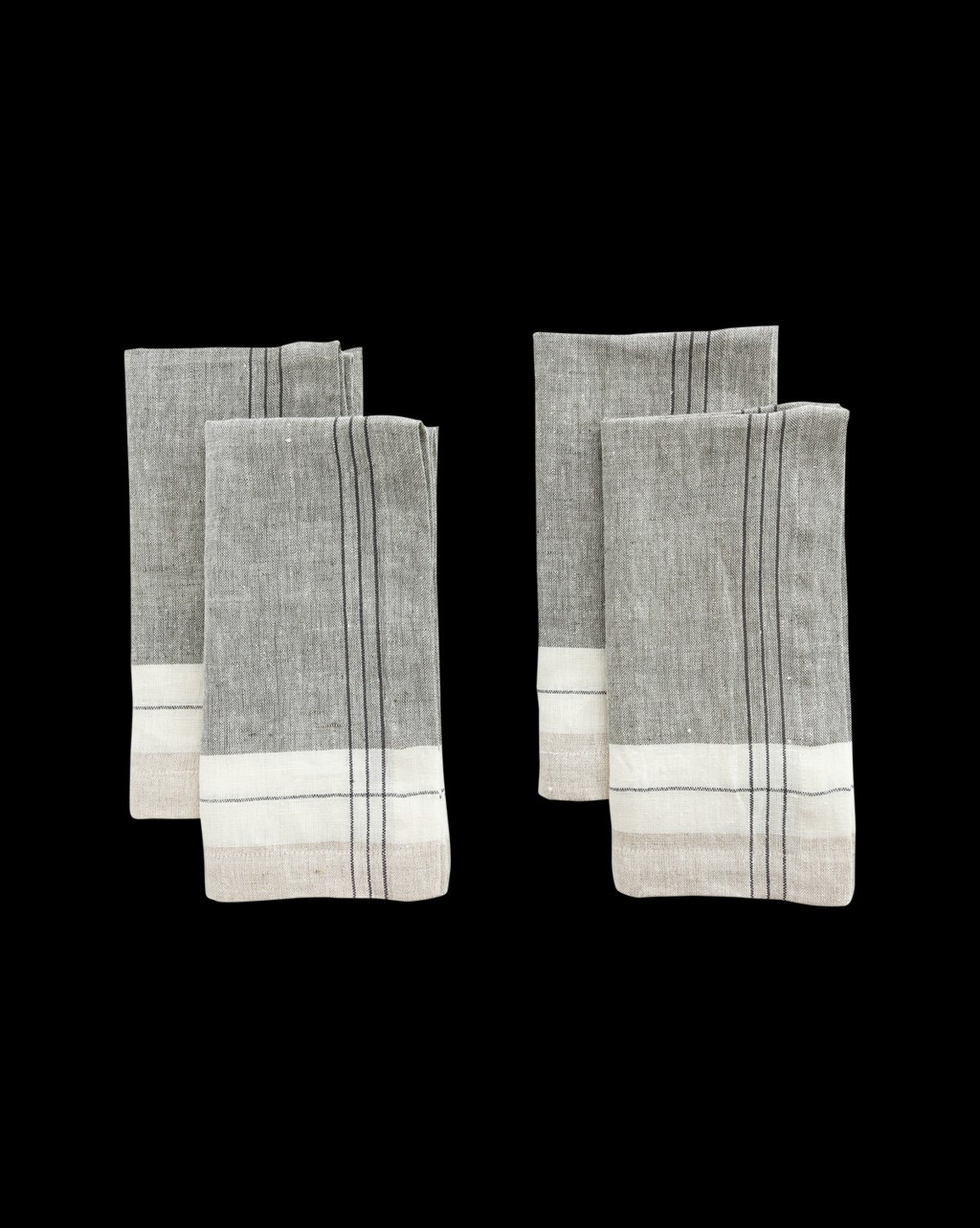 Gray Striped Napkin (Set of 4) | McGee & Co.