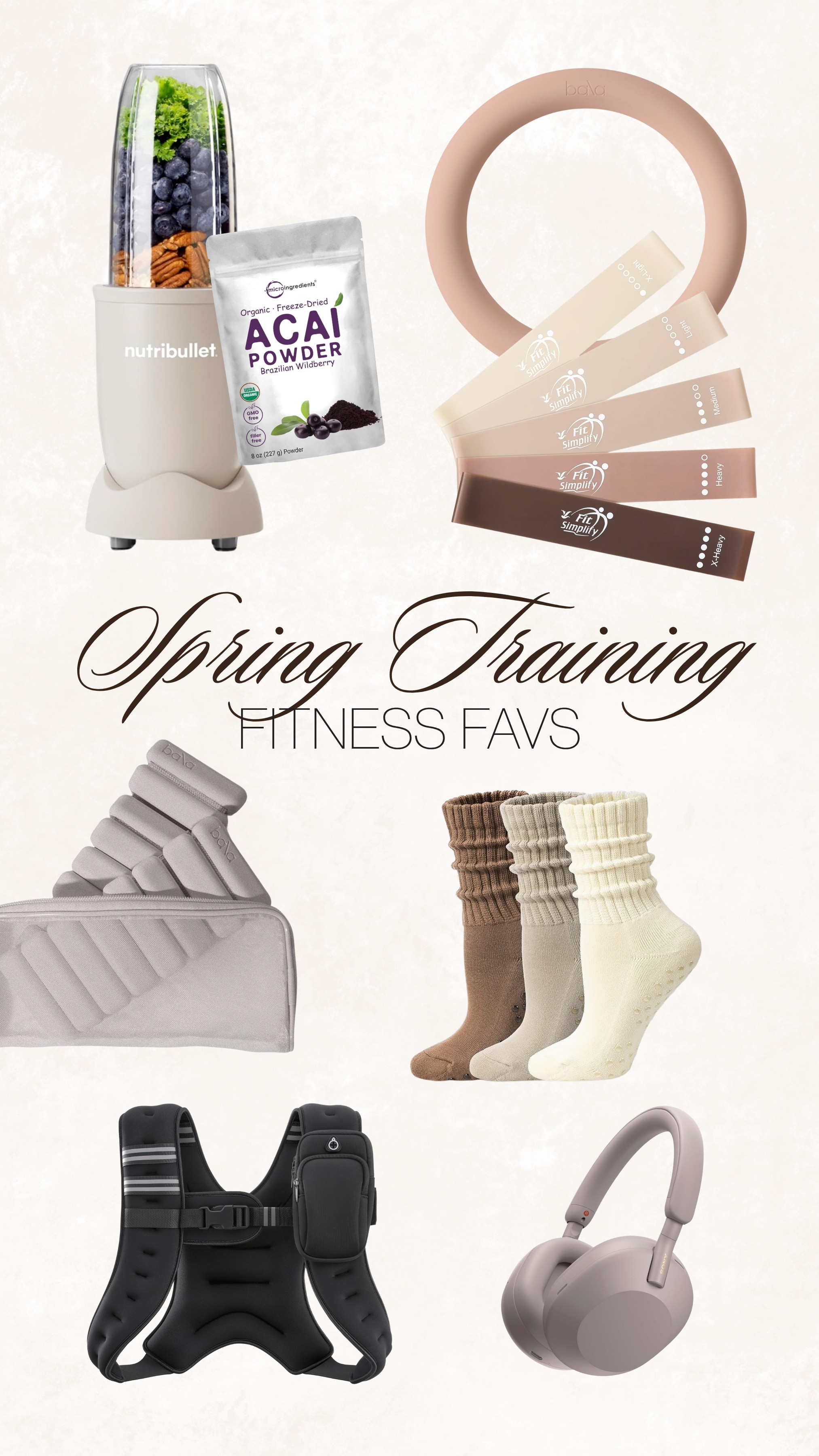 Spring training is in full effect! Such an invigorating time to kickstart or reinstill your fitness regime. 

Here are a few goodies I've been implementing into my routine. Whether you work out at home, outdoors or at the gym – there's a little something for everyone. Let's get it! 

 #LTKfitnessgoals #LTKselfcare #LTKActive