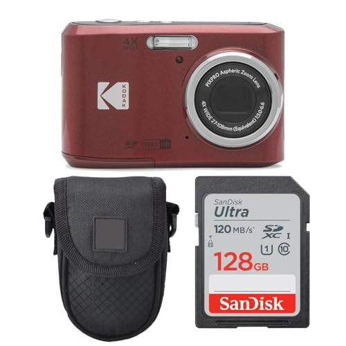PHOTO4LESS Kodak PIXPRO FZ45 Digital Camera, Point & Shoot Camera Case + Sandisk 128GB SDXC Memory Card | Amazon (US)