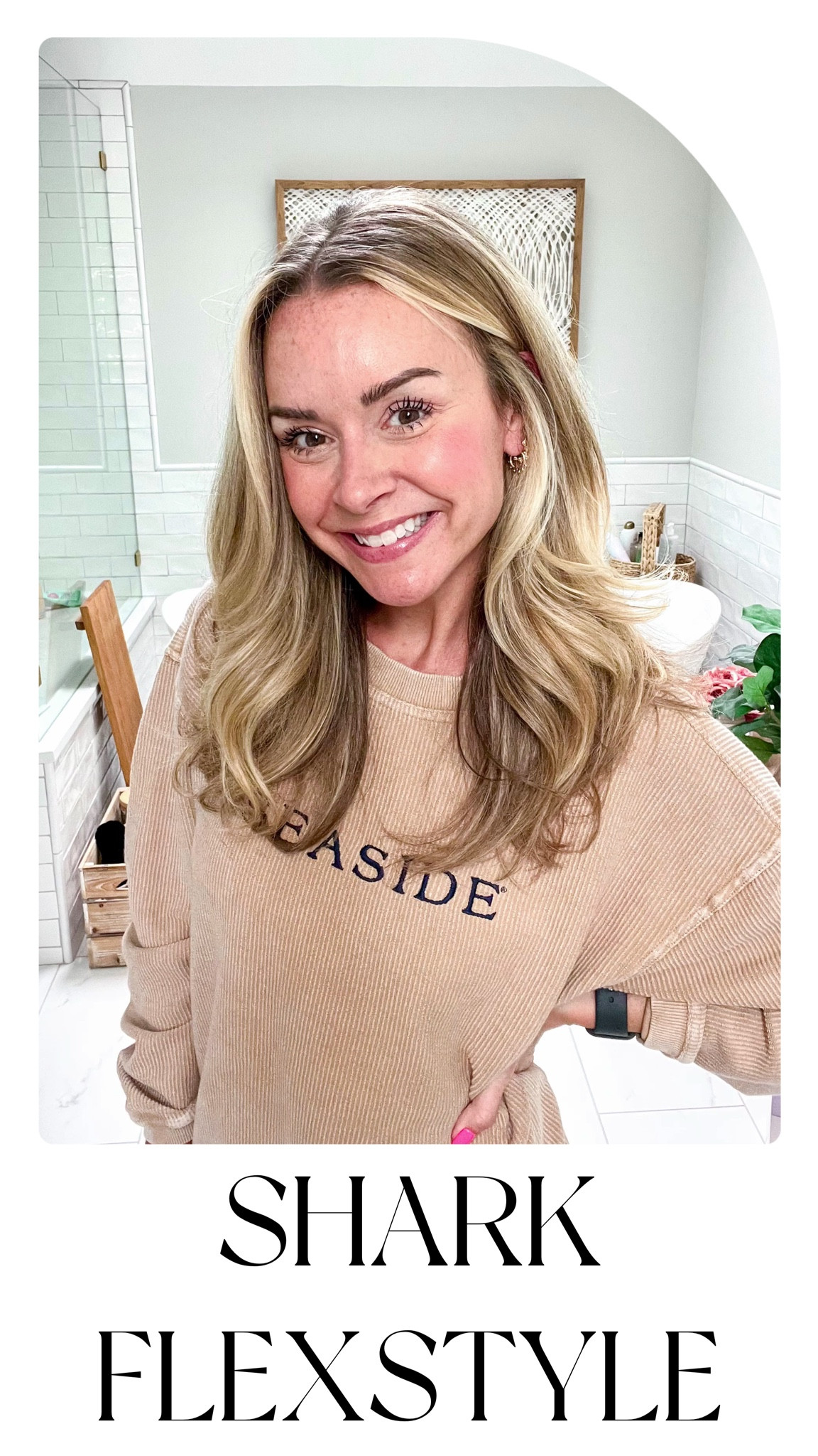 My new favorite beauty tool! The shark flexstyle 😍 I got the special edition version because it also comes with a diffuser for curly hair AND both round brushes. Also love the black and the carrying case it comes in/with! Still almost half the price of the Dyson.