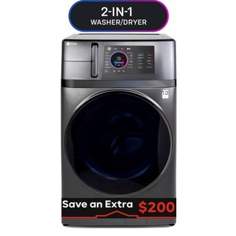 GE Profile 4.8-cu ft Capacity Carbon Graphite Ventless All-in-One Washer/Dryer Combo ENERGY STAR | Lowe's