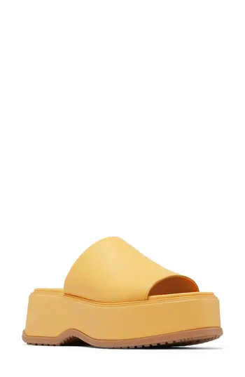 SOREL Dayspring Platform Slide Sandal in Yellow Ray/Yellow Ray at Nordstrom Rack, Size 10.5 | Nordstrom Rack