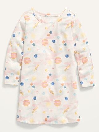 Printed Long-Sleeve Nightgown for Toddler Girls | Old Navy (US)