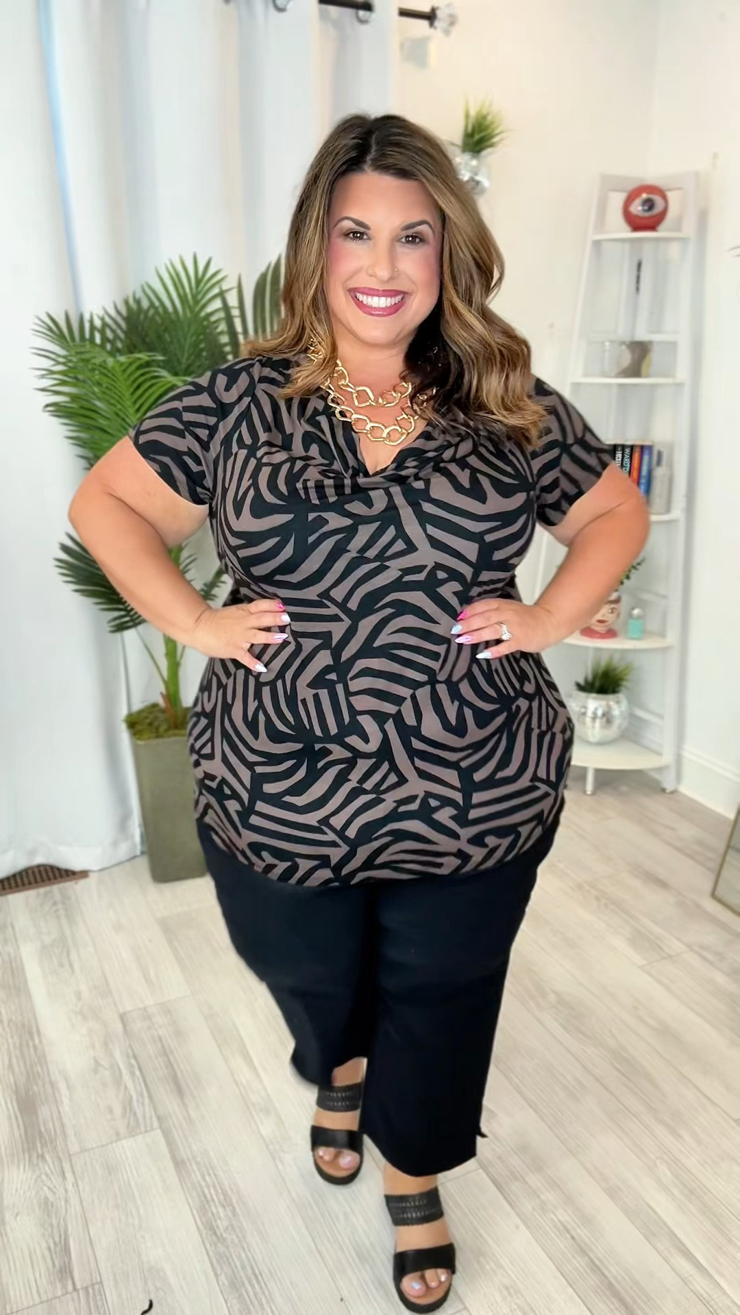 My favorite capris for work pair so well with this cowl neck top

#LTKootd #LTKPlusSize #LTKOver40