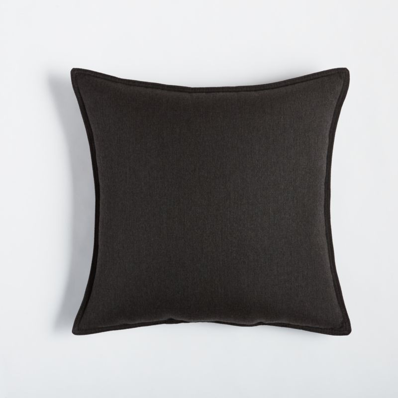 Sunbrella Charcoal Outdoor Pillow + Reviews | Crate & Barrel | Crate & Barrel