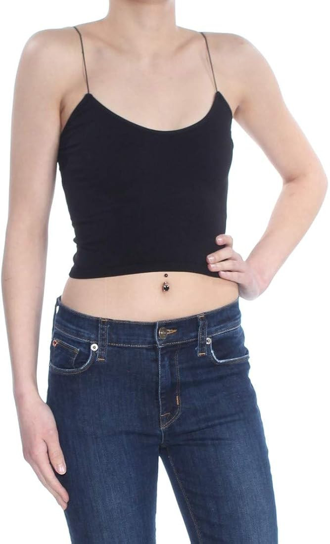 Free People Women's Slim  Seamless Skinny Strap Crop Cami | Amazon (US)