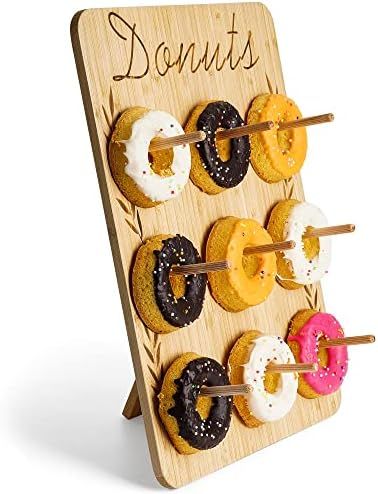 HilarityMax Bamboo Donut Wall Display Stand for Party, Wedding, Event, Brunch, and Birthday Use, ... | Amazon (US)