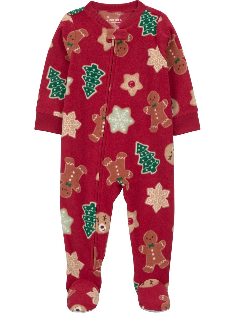 Carter's Child of Mine Baby and Toddler Holiday Pajama, One-Piece, Sizes 0/3M-5T | Walmart (US)