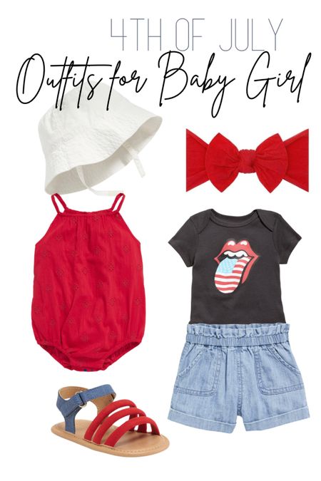 Day One of 4th of July outfits for the entire family. Fourth of July outfits for a baby girl from Old Navy. 

#LTKkids #LTKunder100 #LTKfamily
