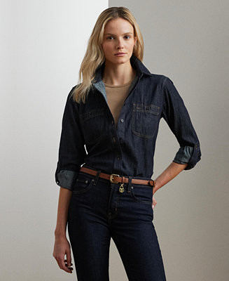 Lauren Ralph Lauren Denim Shirt  - Macy's | Macy's