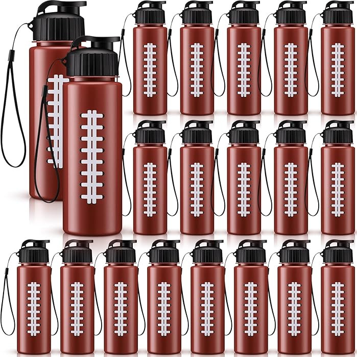 Mifoci 20 Pieces Sports Water Bottle Bulk 17 oz Reusable Plastic Biking Water Bottle Tumbler Adul... | Amazon (US)