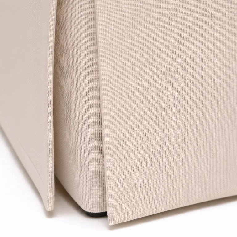 My Texas House Clementine Upholstered Skirted Bench, Taupe | Walmart (US)