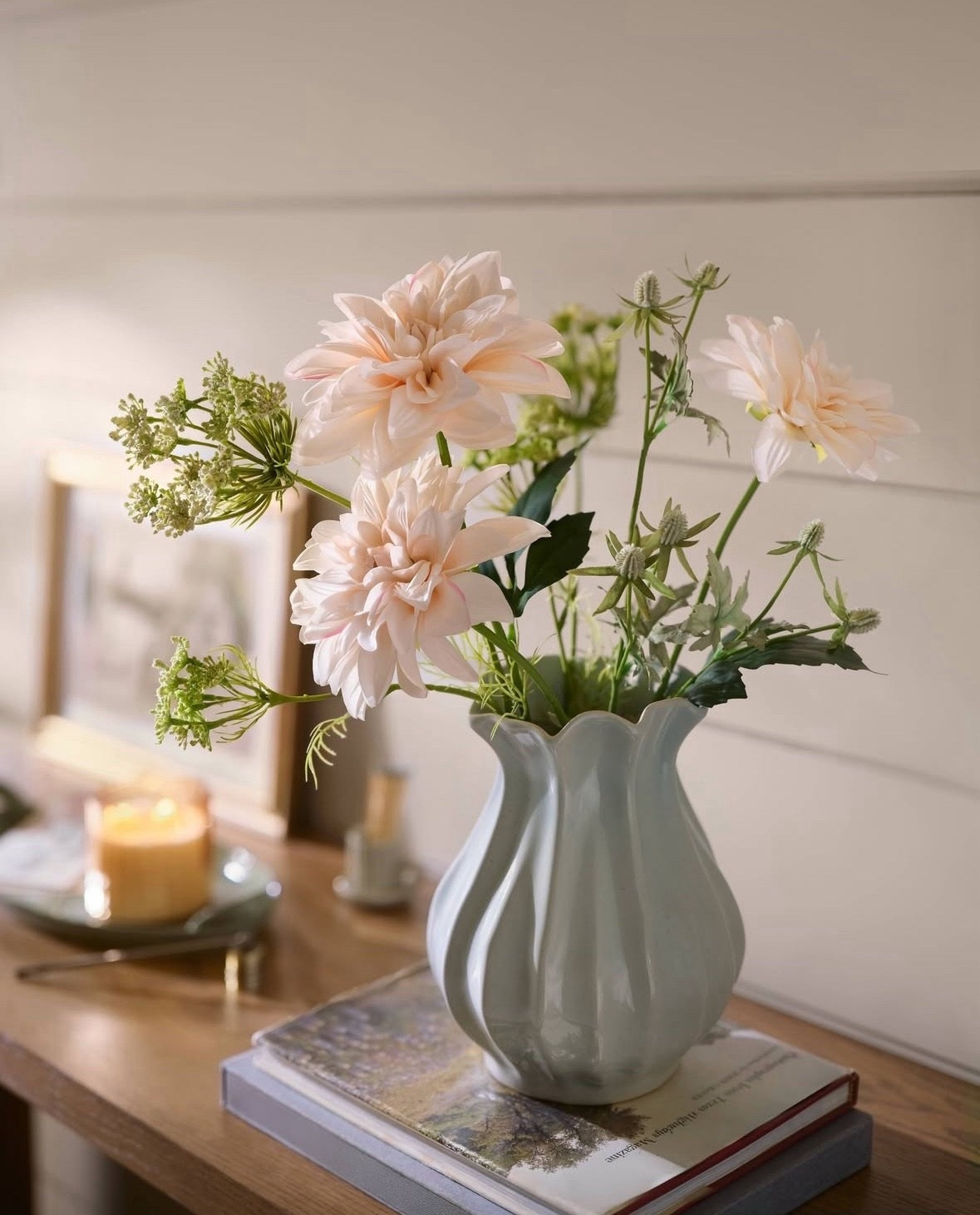 Pretty blue vase and stems for spring from the new Hearth and Hand collection at Target!  Also comes in white!  

#LTKHome #LTKFindsUnder50 #LTKSeasonal