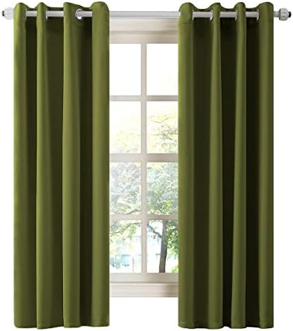 LA PALMA Thermal Insulated Blackout Darkening Grommet Living Room Curtains Window Drapes for Bedr... | Amazon (US)