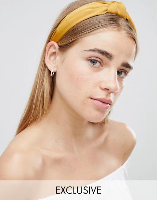 My Accessories Yellow Knotted Headband | ASOS US