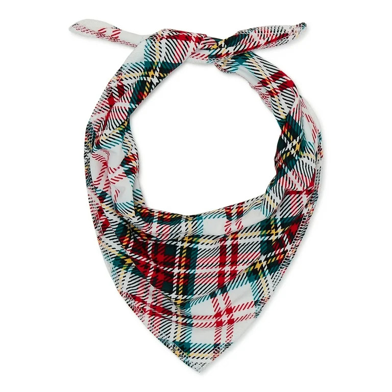 Jolly Jammies Pet Holiday Plaid Matching Holiday Family Pajamas Bandana - Walmart.com | Walmart (US)