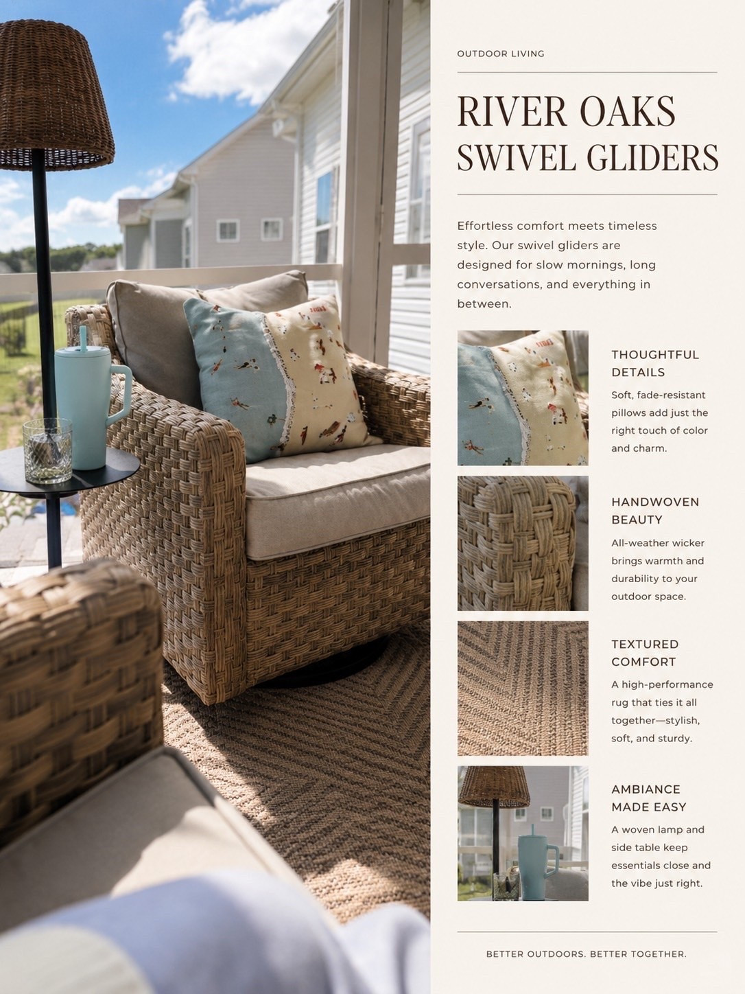 I’ve had these outdoor gliders for years and they are so comfortable.

#LTKHome