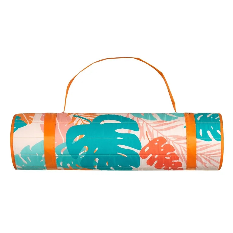 Mainstays Roll-Up Beach Mat, Sunset Palms | Walmart (US)