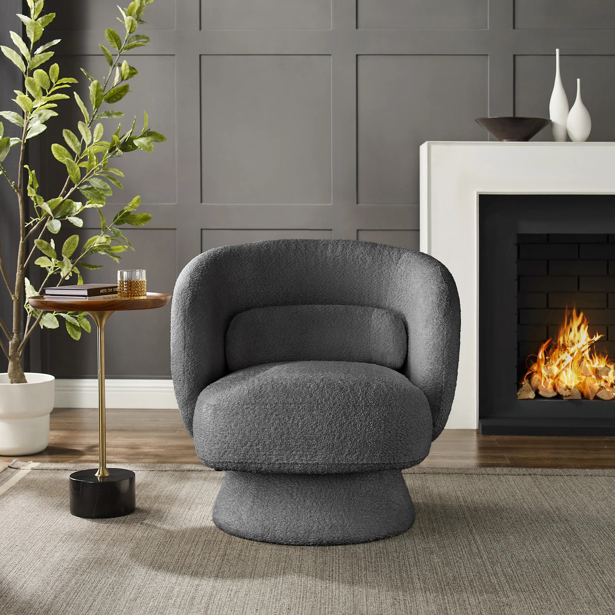 Saboor MINIMORE Modern Style Swivel Accent Chair | Wayfair North America