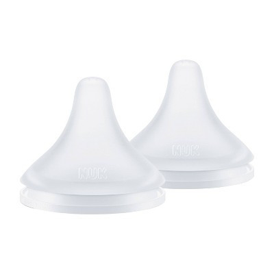 NUK Perfect Match Silicone Bottle Nipples Slow Flow - Clear - 2pk | Target