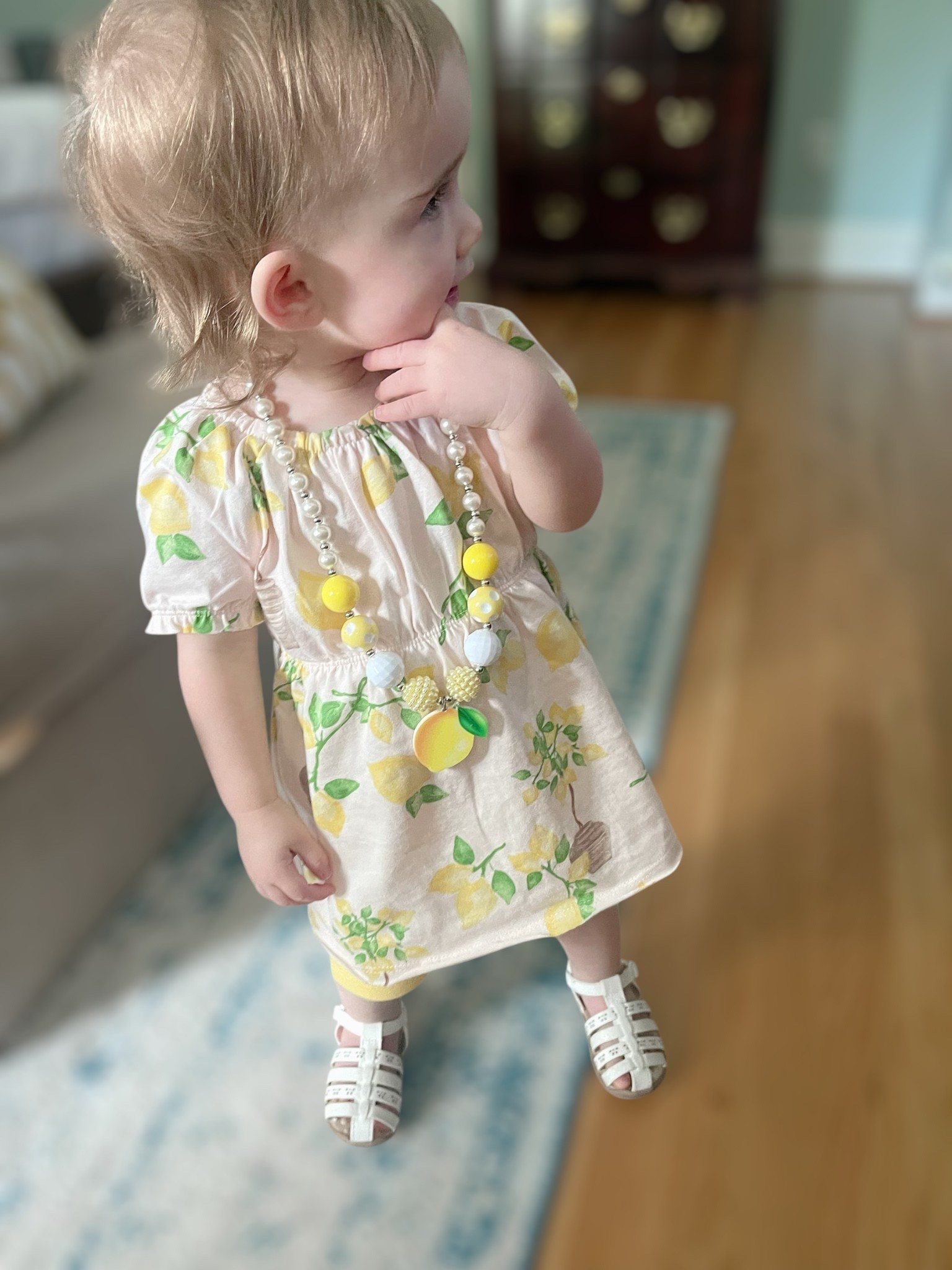 Sweetest little lemon drop! 🍋✨
This precious outfit is made from 100% organic cotton — soft, breathable, and perfect for sunny days! ☀️

Wearing the cutest lemon-printed peplum top 🍋 and matching shorts 🍋 or styled as a mini dress for an even sweeter look!
The playful lemon bead necklace adds an extra pop of fun! 🍋✨

Outfit details:
• 100% Organic Cotton Lemon Print Top/Dress 🌿
• Matching Organic Cotton Shorts 🍋
• White Sandals 🤍
• Lemon Bead Necklace ✨🍋

Soft, comfy, and perfect for playdates, summer outings, or just soaking up all that sunshine! ☀️
Organic cotton = better for baby, better for the planet! 🌎💛

#ToddlerStyle #OrganicCotton #LemonOutfit #SummerStyle #LTKkids #MiniStyle #MomLife #LTKbaby #EcoFriendlyFashion #SustainableKidswear


#LTKBaby #LTKKids #LTKFindsUnder50
