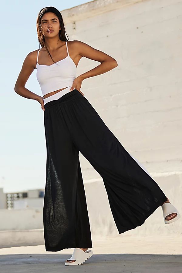 Just Breathe Wide-Leg Pants by FP Movement at Free People, Black, XL | Free People (Global - UK&FR Excluded)