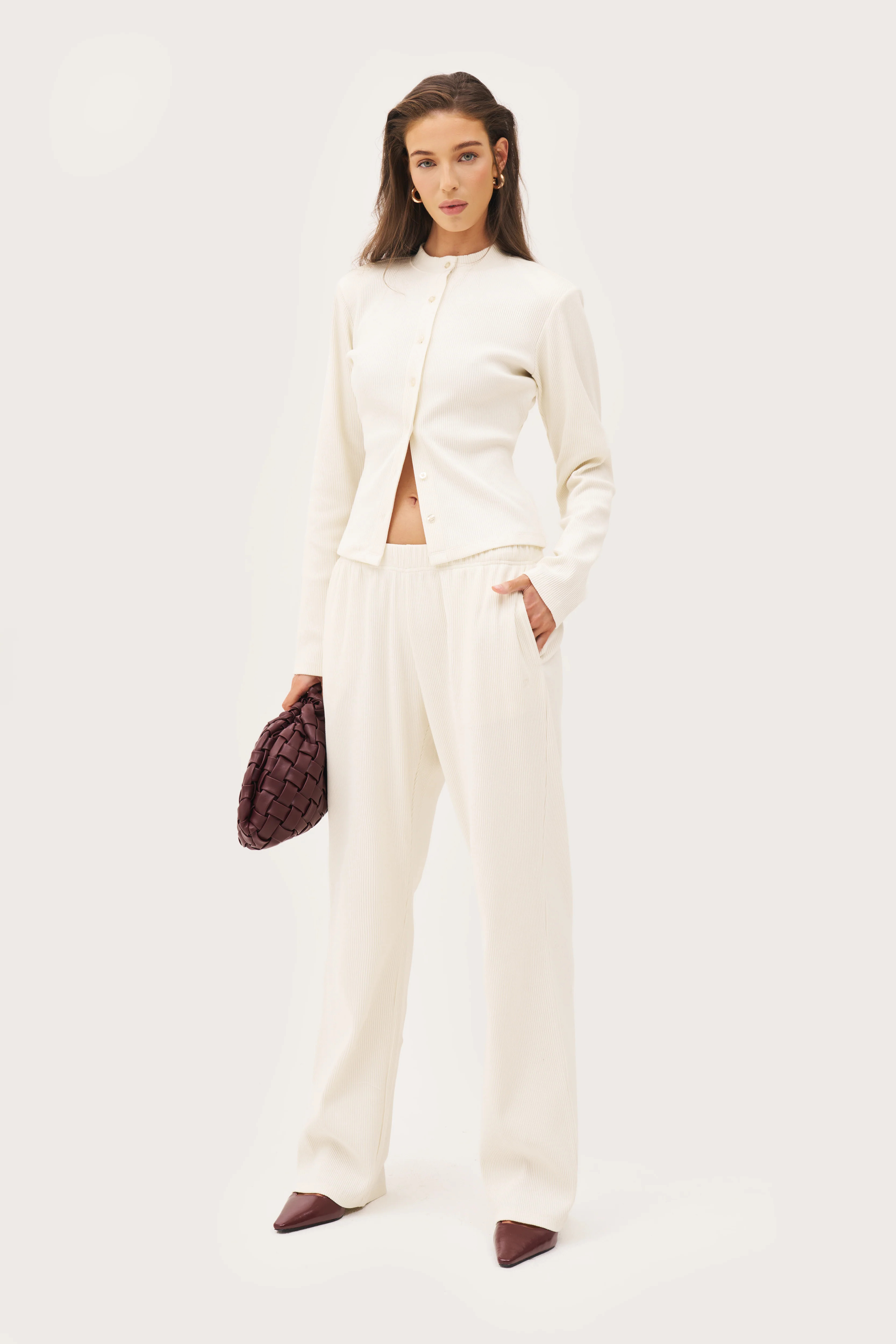 Awayday Pleated Pants - Cream | Maebe