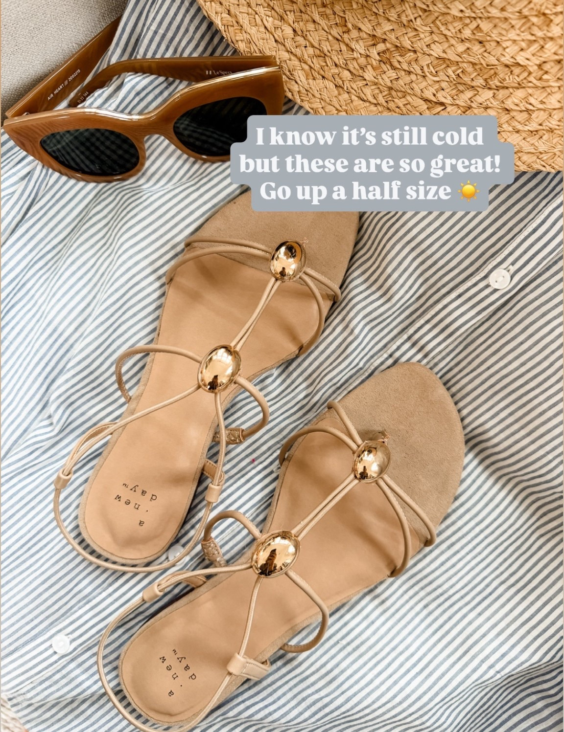 So excited to wear these when the weather gets warmer 💕 I love the gold detailing!

Loverly Grey, Target find, Target fashion, neutral sandals, spring sandals, summer sandals 

#LTKSeasonal #LTKFindsUnder50