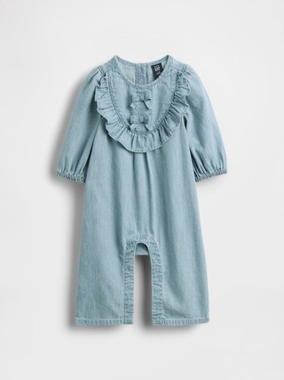 Baby Denim Ruffle One-Piece | Gap (CA)