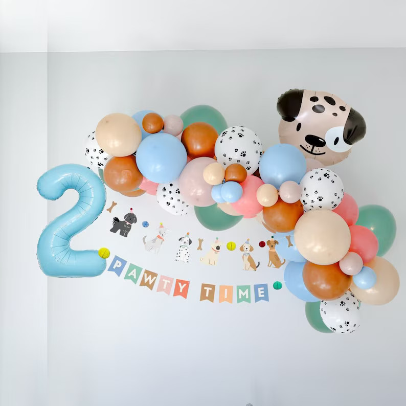 Paw Pawty Balloon Garland Puppy Balloon Arch Puppy 1st Birthday Puppy Birthday Party Lets Pawty P... | Etsy (US)