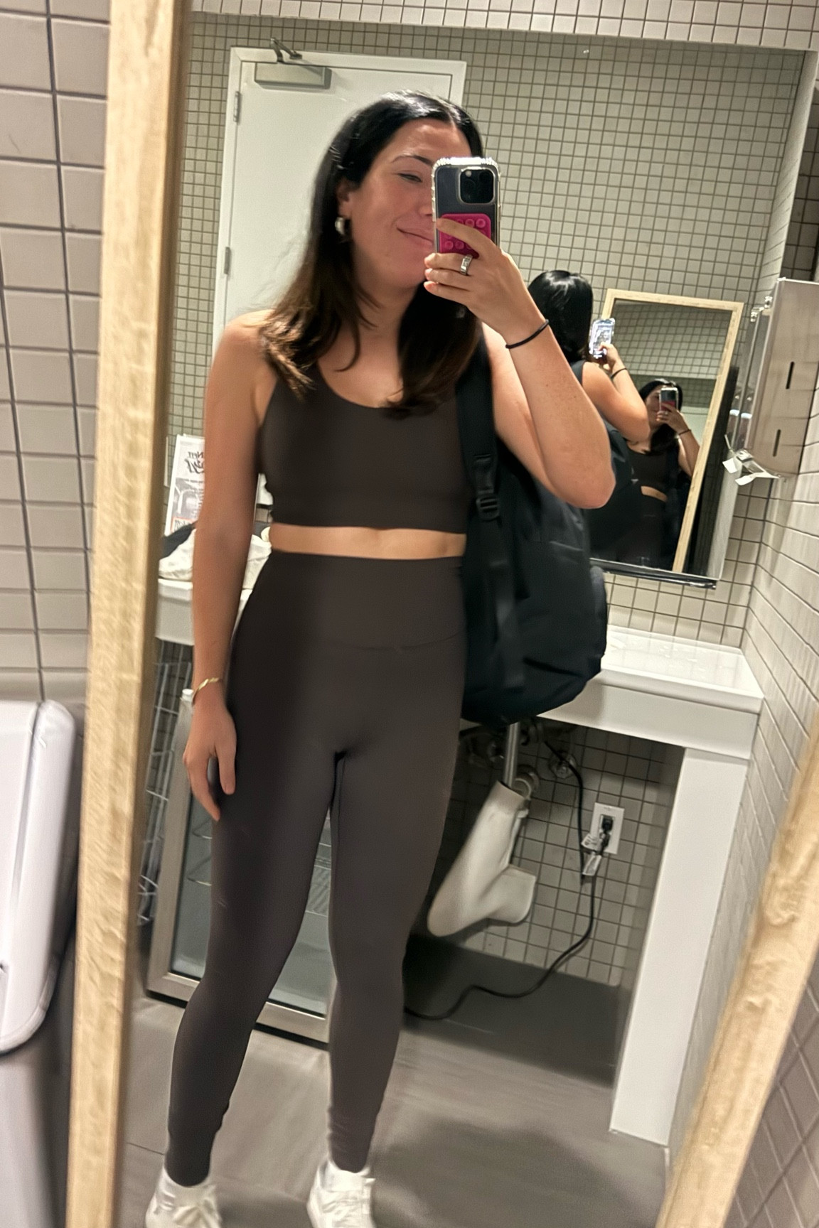 The perfect dark brown workout set! Align Dupe!! 

#LTKFitness #LTKFindsUnder50 #LTKActive