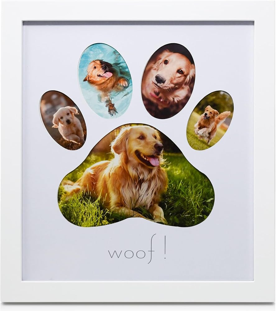 Amazon.com - Green Pollywog 5-Opening Paw Print Collage Frame | Paw Print Picture Frame | Display... | Amazon (US)