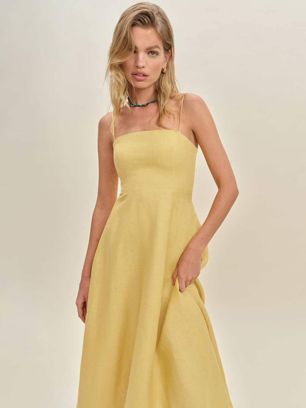 Monette Linen Dress | Reformation (Global)