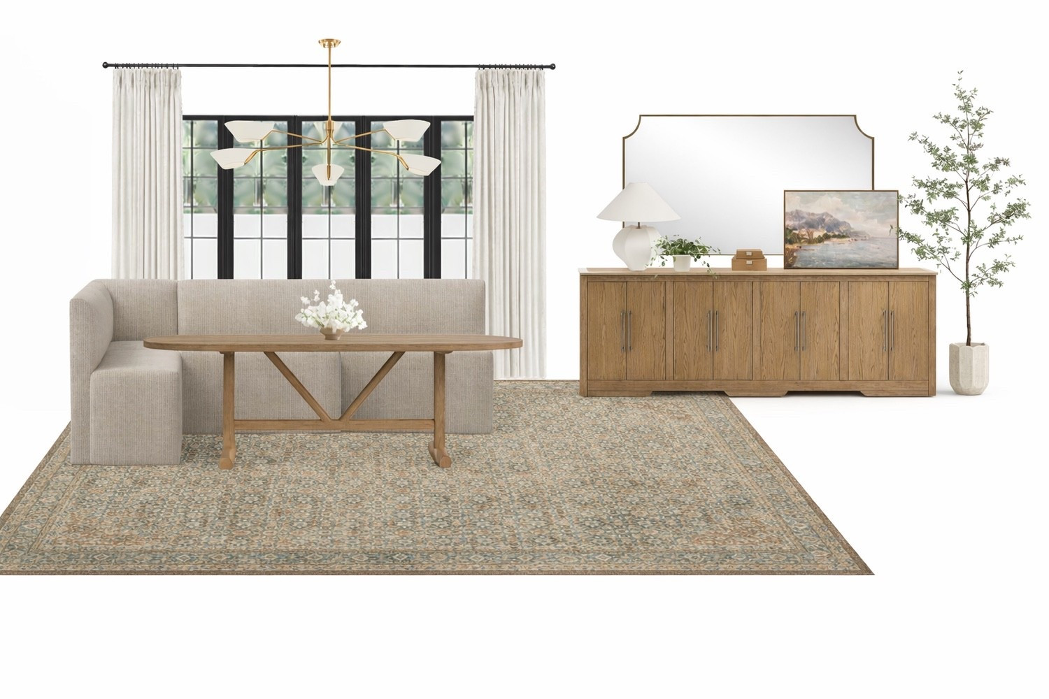 This dining room design was created to evoke a sense of warmth, intentionality, and quiet elegance. It’s a space that encourages lingering conversations, casual breakfasts, and candlelit dinners alike — all while staying visually calm and beautifully layered. See the full post on abigailamira.com

#LTKHome