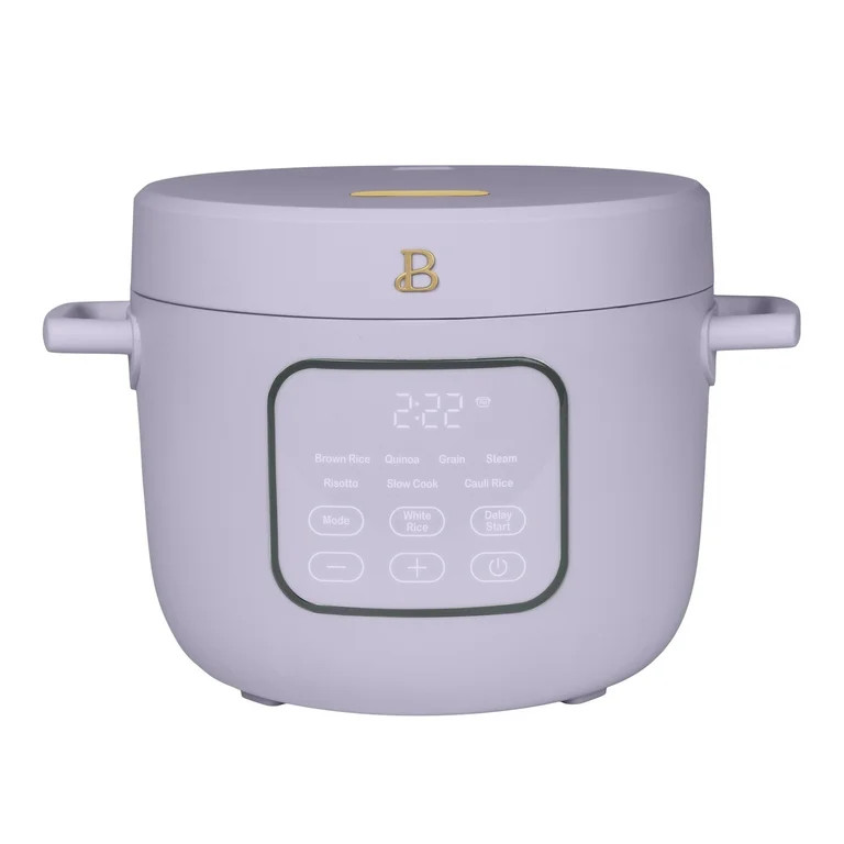 Beautiful 14-Cup Electric Rice and Grain Cooker, Ceramic Nonstick Coating, Lavender by Drew Barry... | Walmart (US)