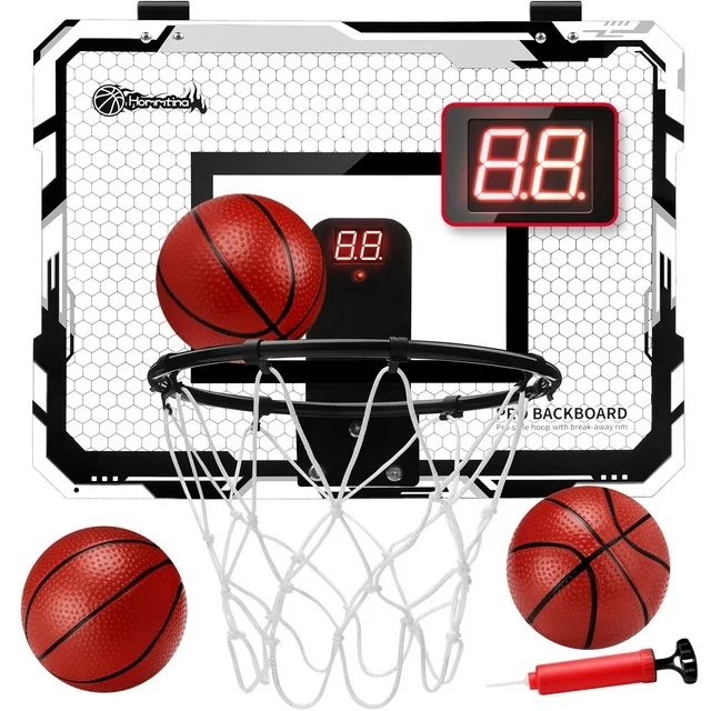 Ayieyill Basketball Hoop Indoor for Kids 15.7" X 11.8" - Automatic Scoring Basketball Hoop Mini B... | Walmart (US)