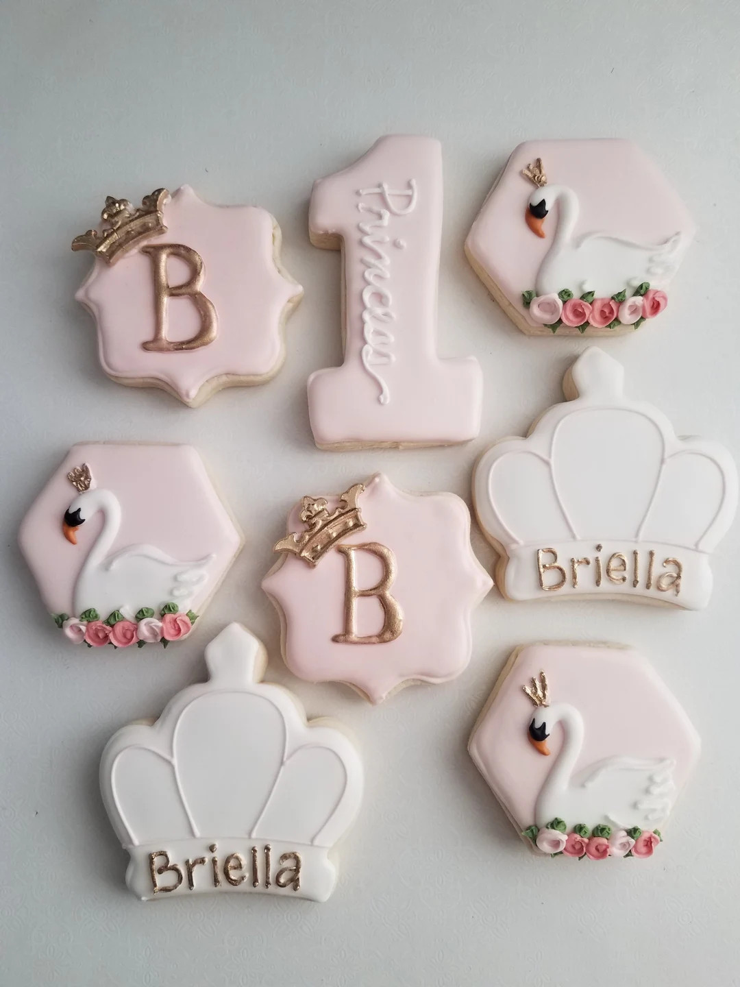 Swan Sugar Cookies, Swan princess sugar cookies, swan first birthday | Etsy (US)