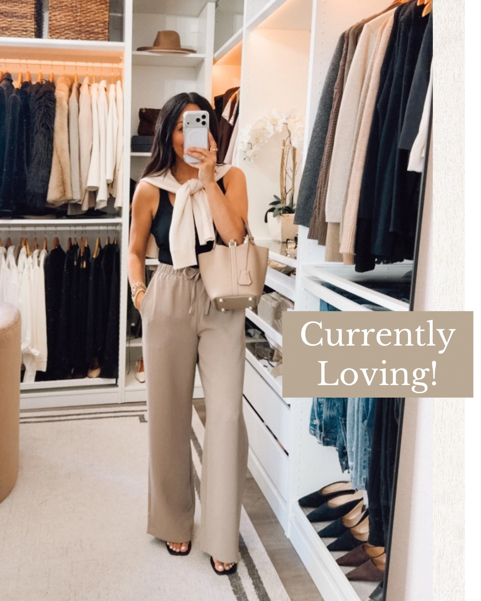 Currently Loving ⭐️
Zara Button down dress I sized up to a medium 
Aritzia linen pants, I sized down to a size 2 to have sit on my waist. (My true size 4 also looked good for a relaxed look!) 
Everything else is TTS wearing a small

#LTKootd #LTKOver40