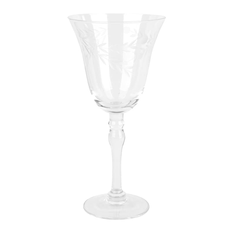 13oz Etched Stemmed Wine Glass | At Home