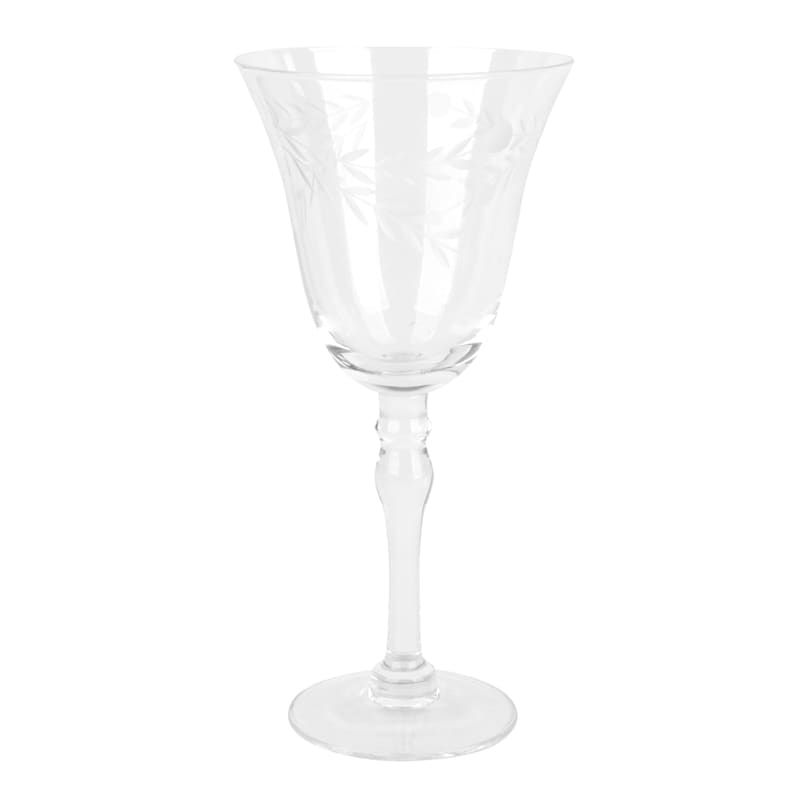 13oz Etched Stemmed Wine Glass | At Home