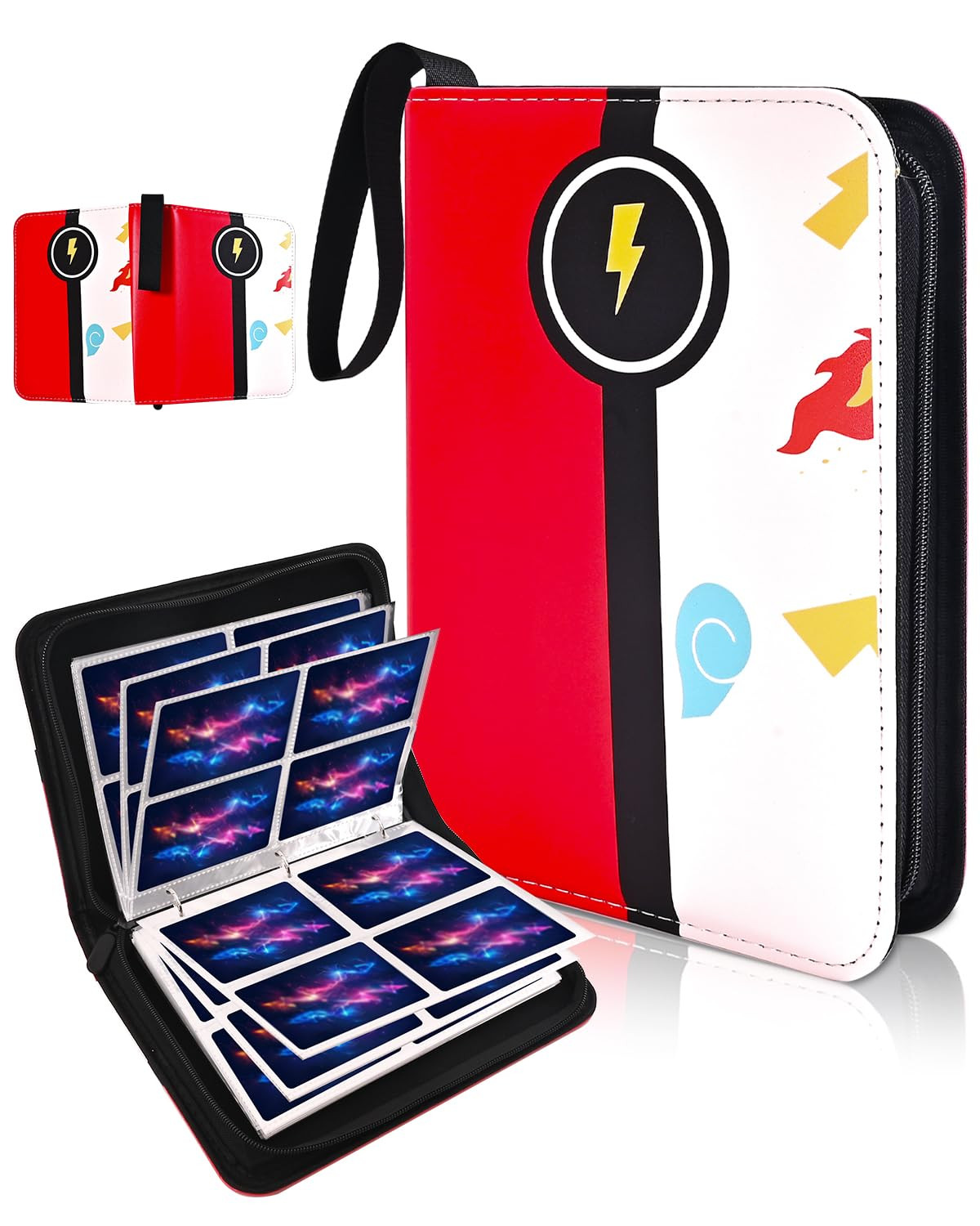 Card Binder for Card, 4-Pocket Trading Card Albums with 50 Removable Sleeve Cards Holder Collecti... | Amazon (UK)